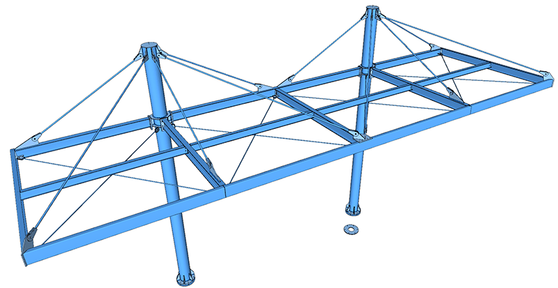 Figura 3 - Il modello Sketchup