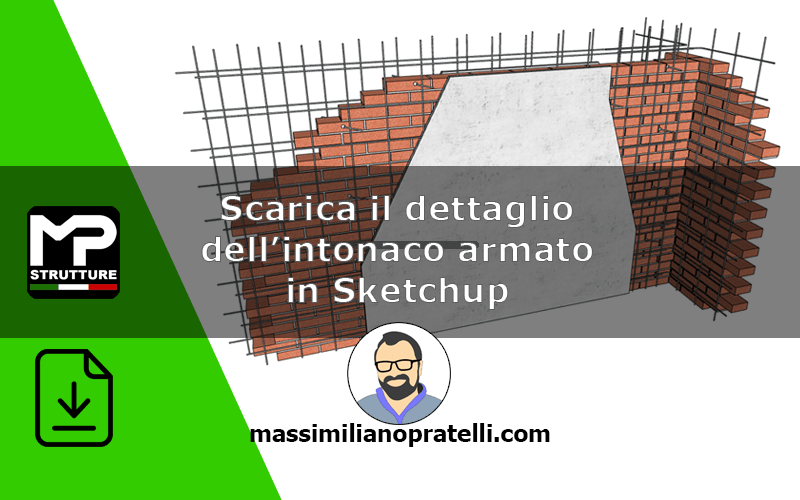 Intonaco armato con Sketchup